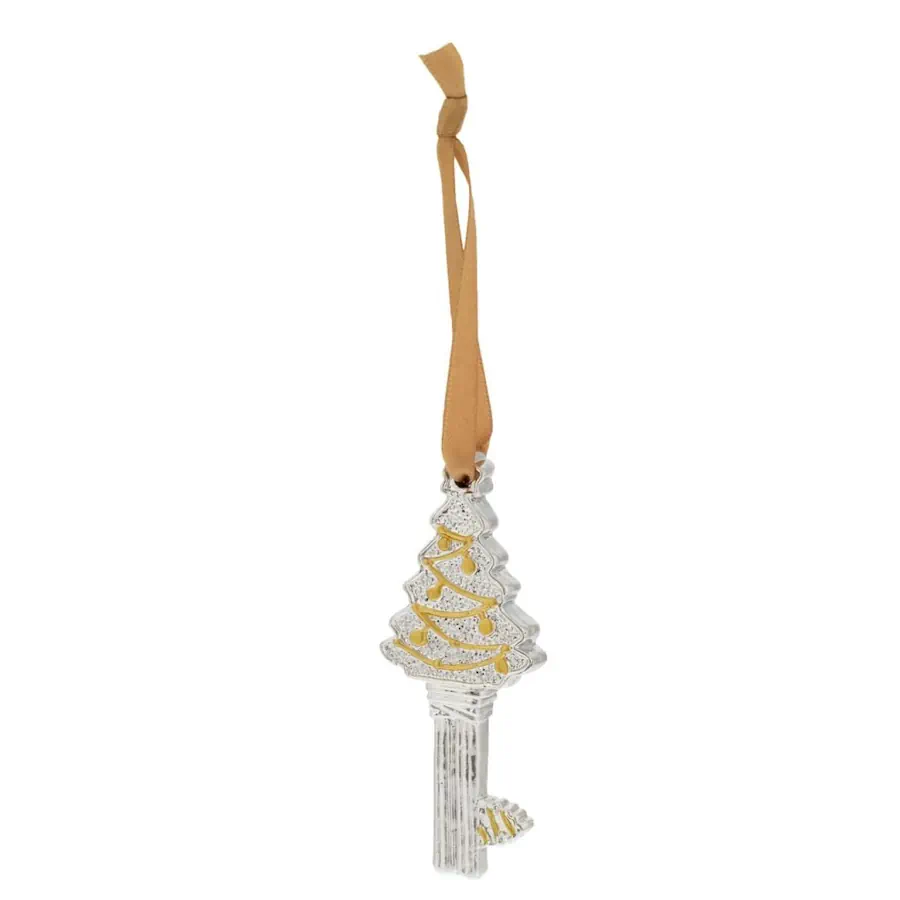 Bagutta chiavetta portafortuna natalizia albero oro N 8663 05
