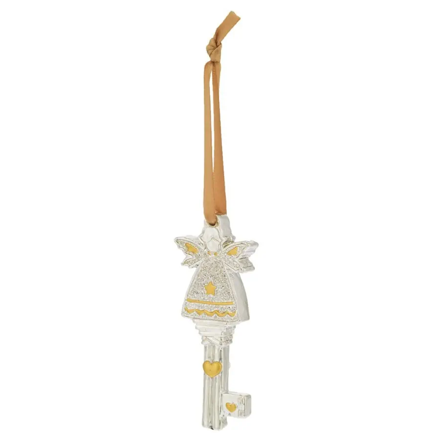 Bagutta chiavetta portafortuna natalizia angelo oro N 8663 13