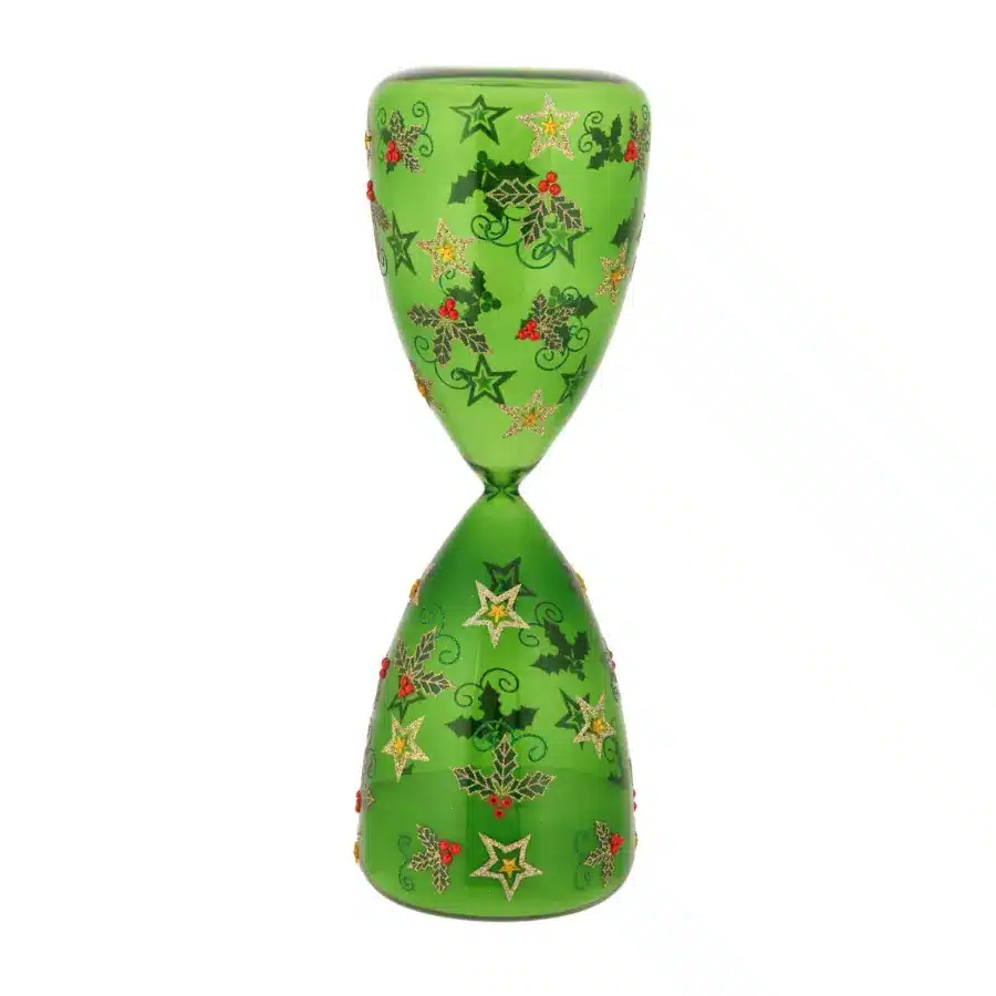 Bagutta clessidra 10x30 60 min. con agrifogli verde N 8626 08