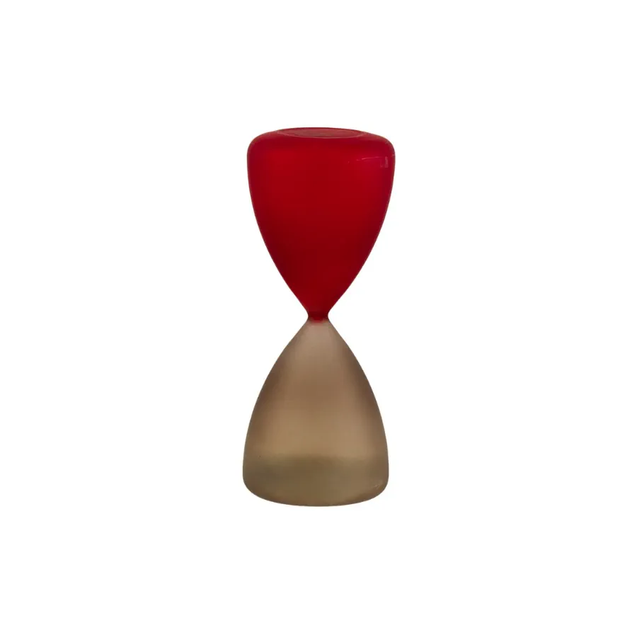 Bagutta clessidra 30 min. tortora & rosso satinato 2212 20 TR