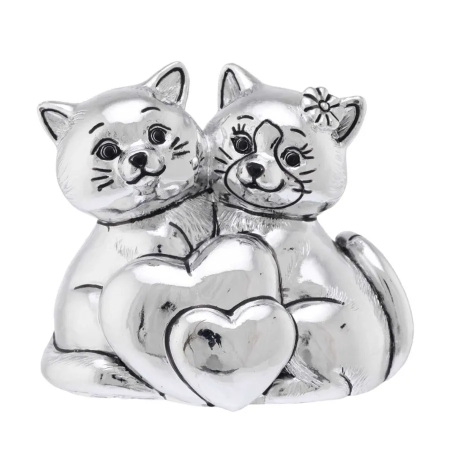 Bagutta coppia di gatti con cuori 2246 10