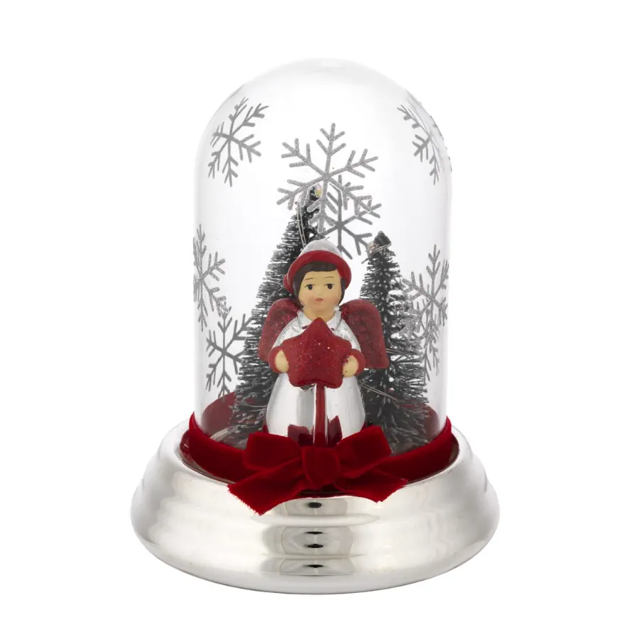 Bagutta cupola h. 13 argento con angelo stella N 8621 06