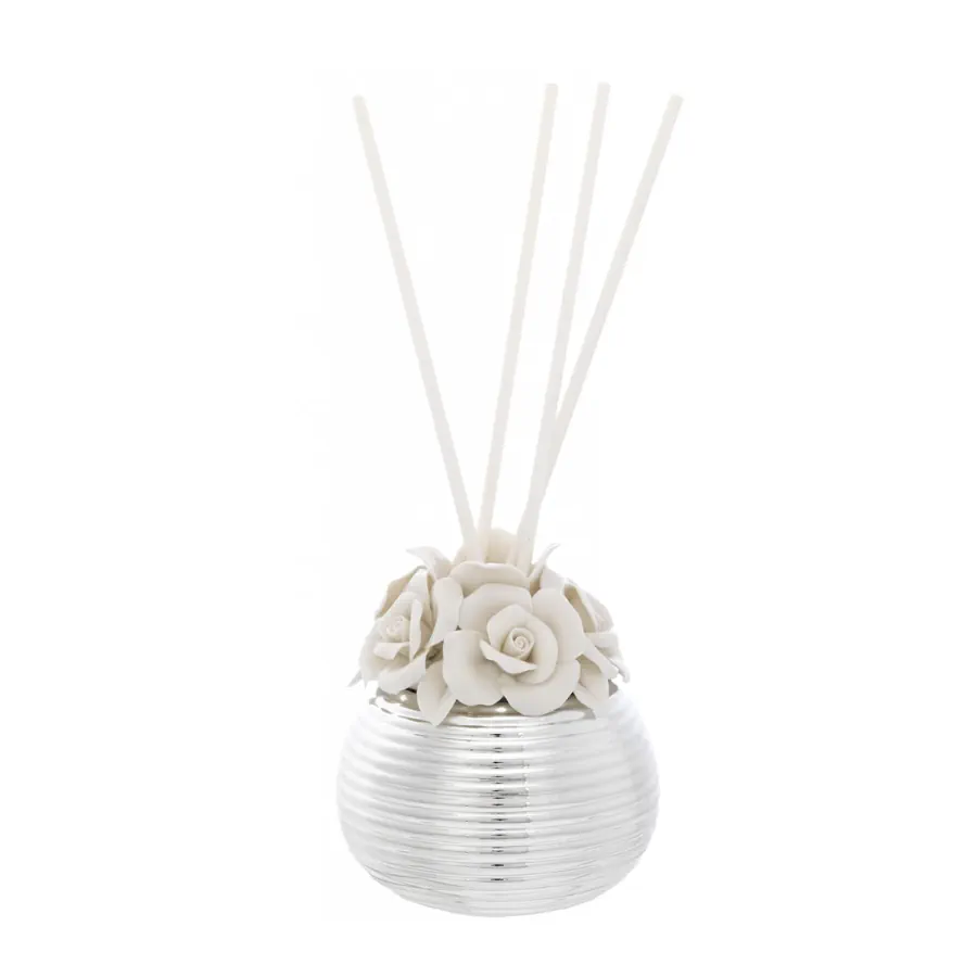 Bagutta diffusore sfera millerighe orizzontali con rose 2075 03 G