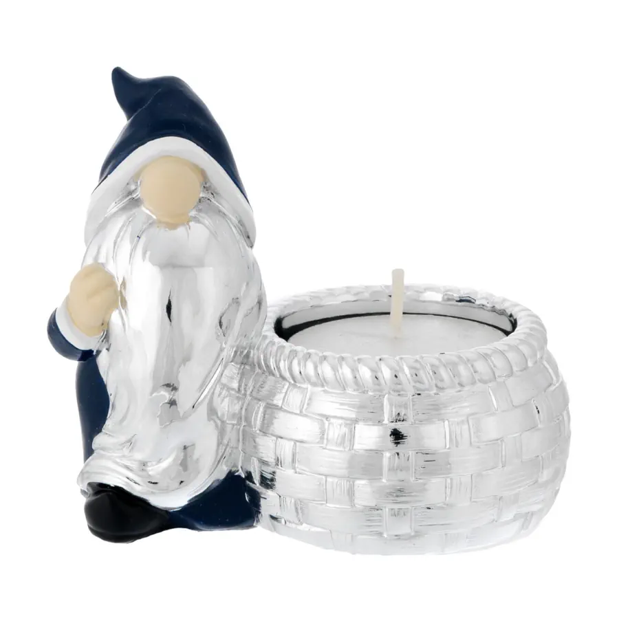 Bagutta gnomo blu con tealight N 8628 BL