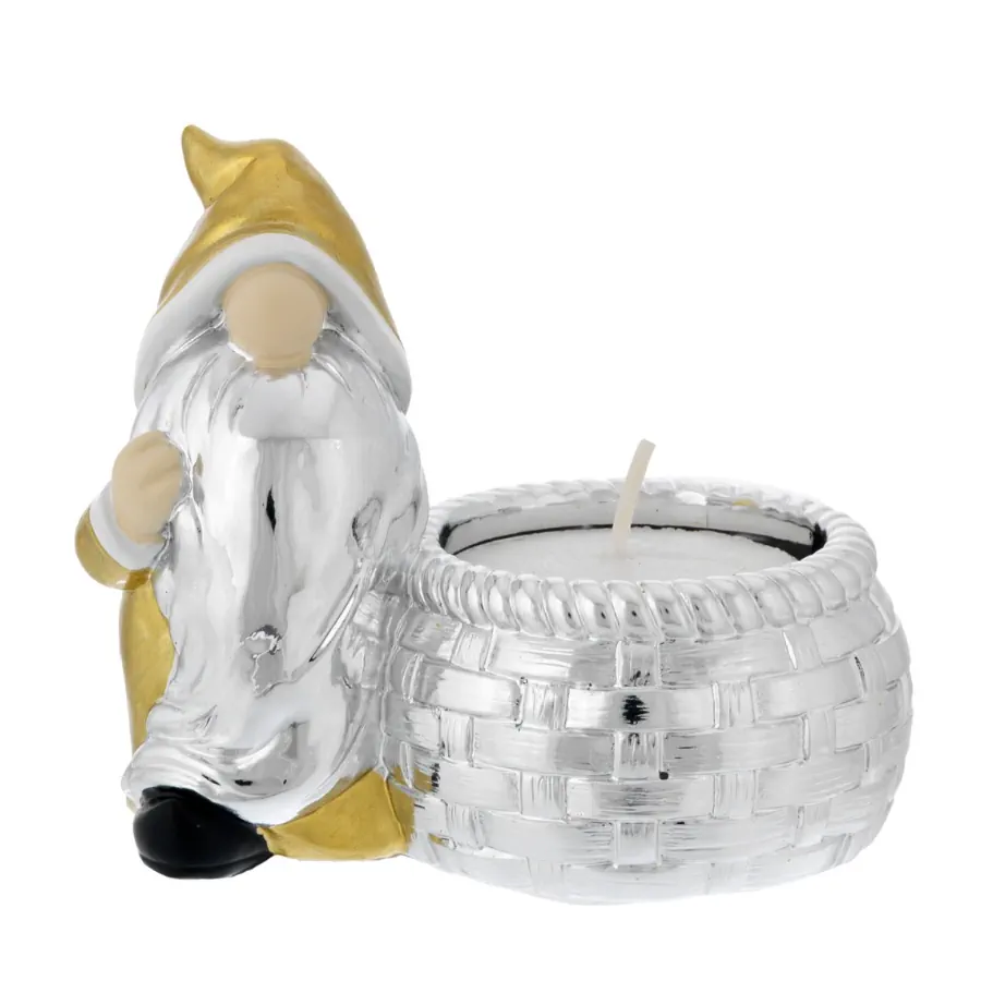 Bagutta gnomo oro con tealight N 8628 OR