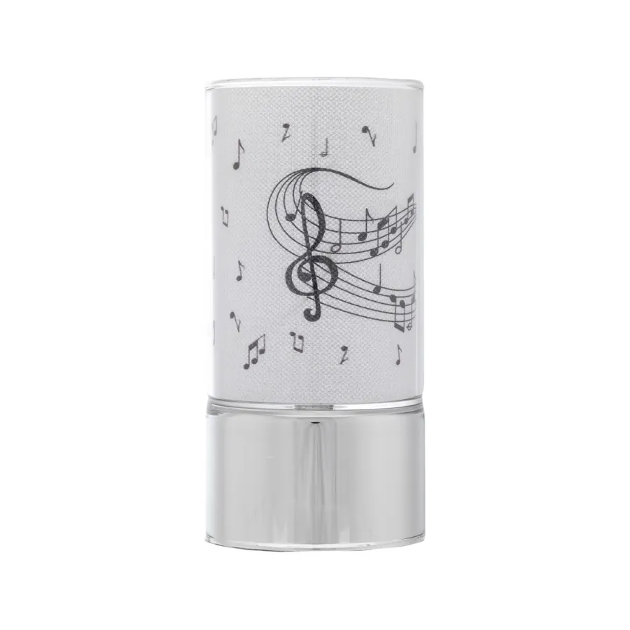 Bagutta lampada in vetro con decoro note musicali 2081 04