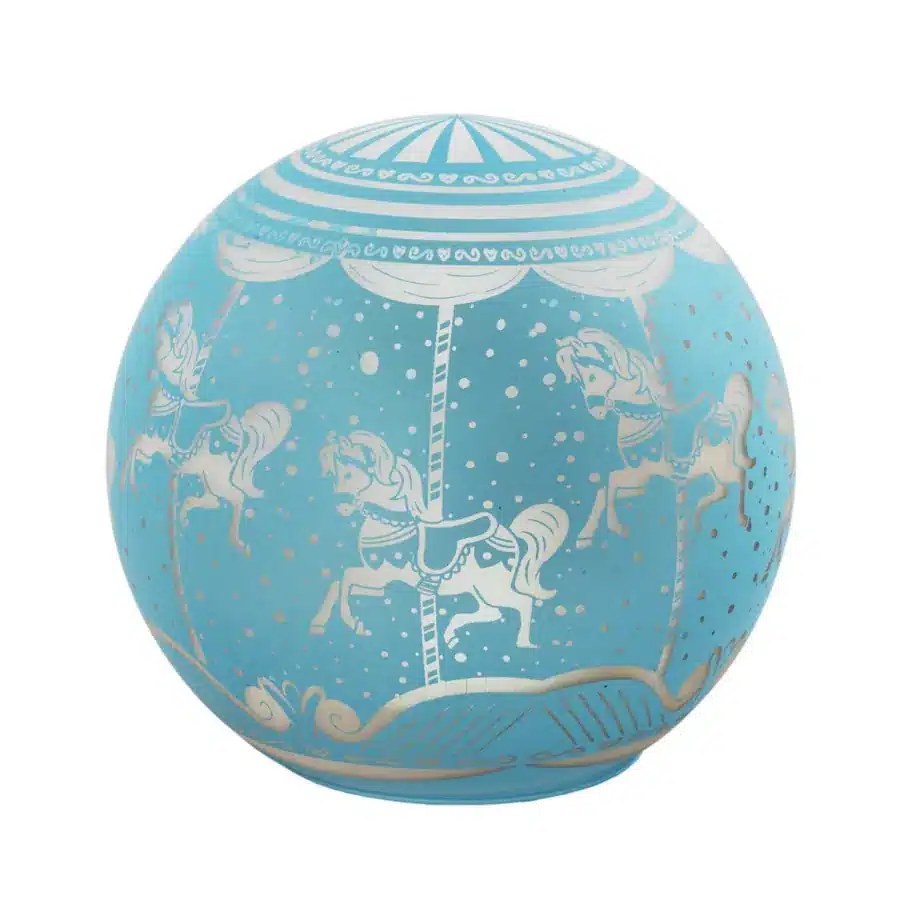 Bagutta lampada sfera decoro giostra azzurro B 4230 03 A