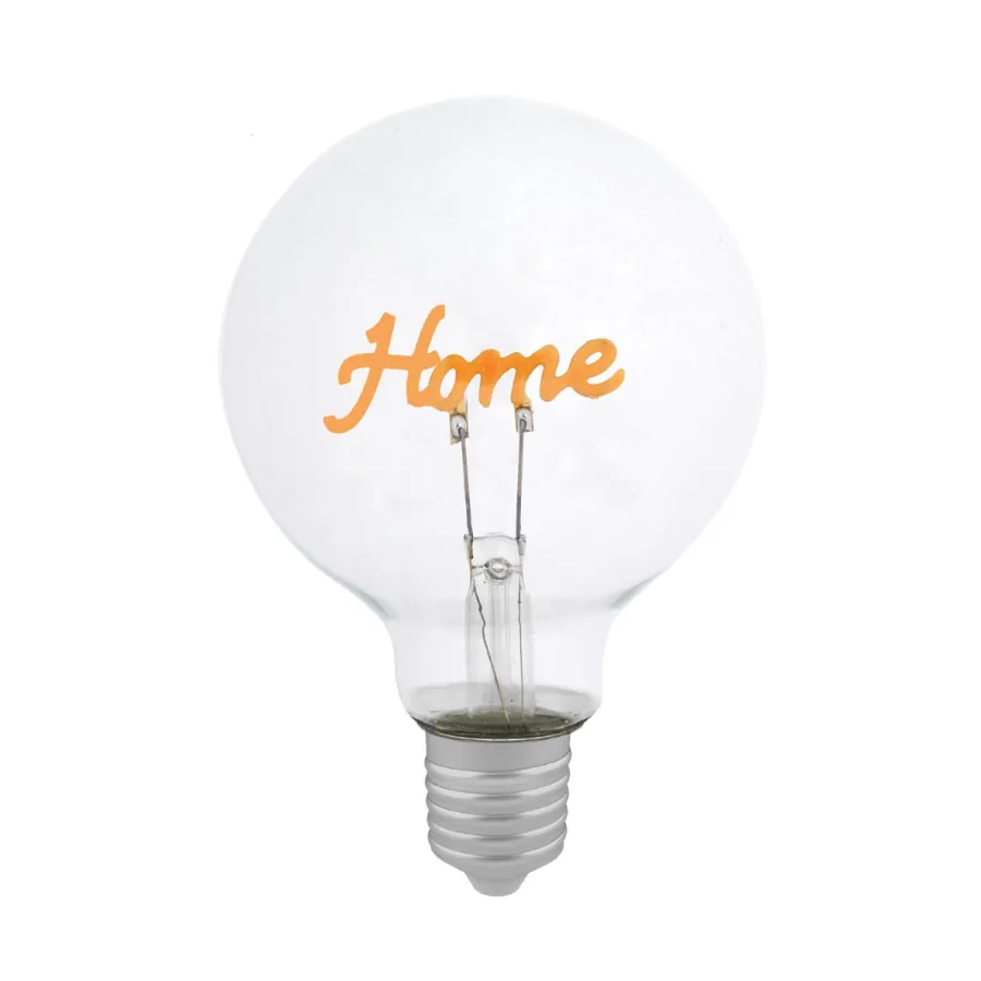 Bagutta lampada trasparente con scritta home 2242 95 home