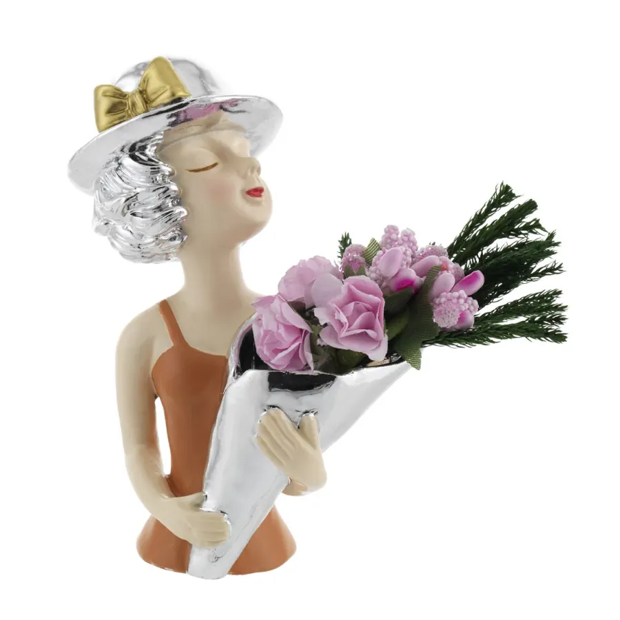 Bagutta mezzobusto nocciola con bouquet 2223 03