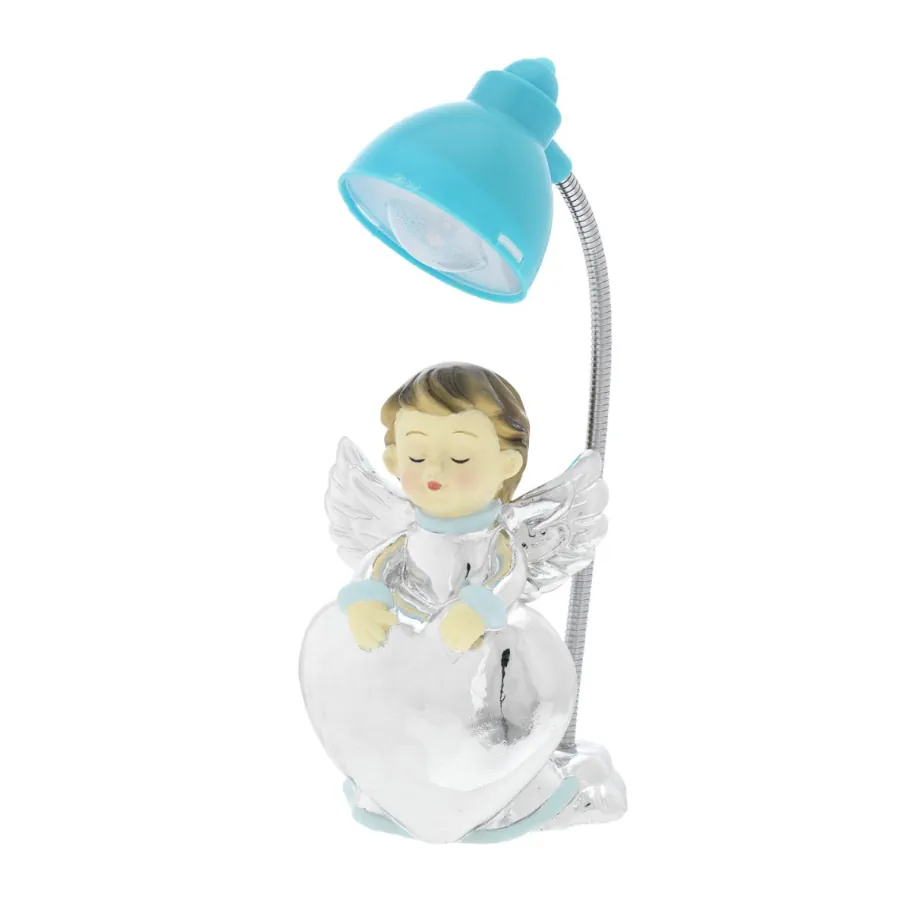 Bagutta mini lampada angioletto con cuore azzurro B 4188 04 A