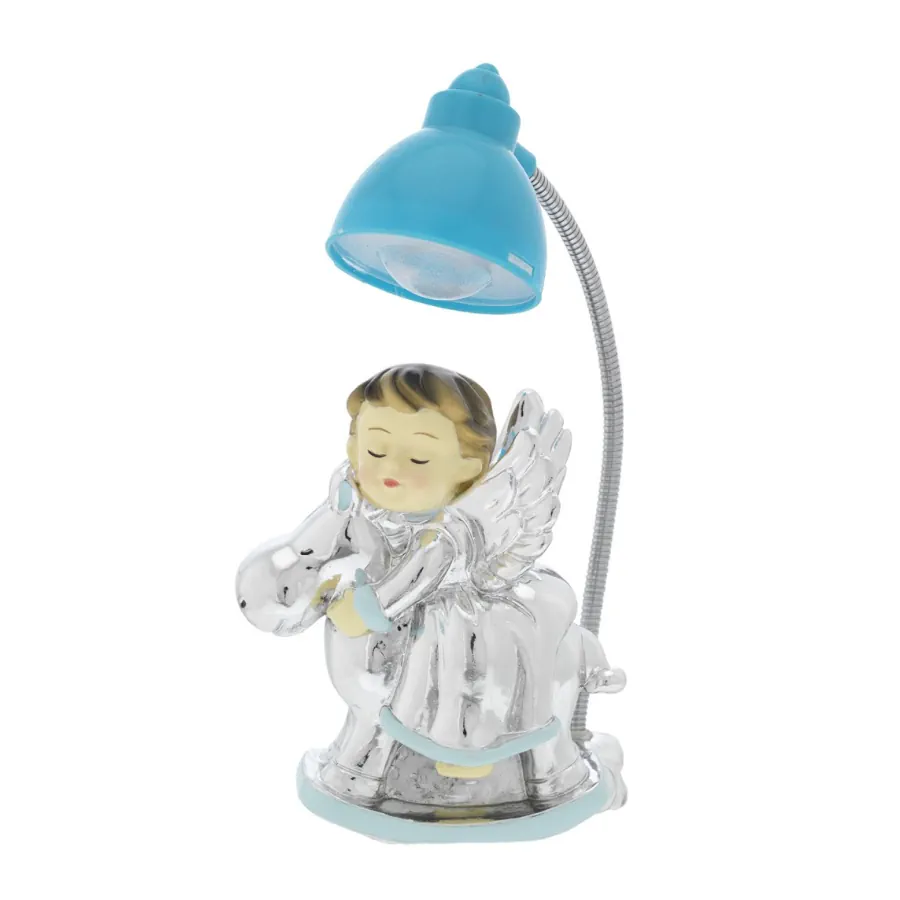 Bagutta mini lampada angioletto su cavallino azzurro B 4188 05 A