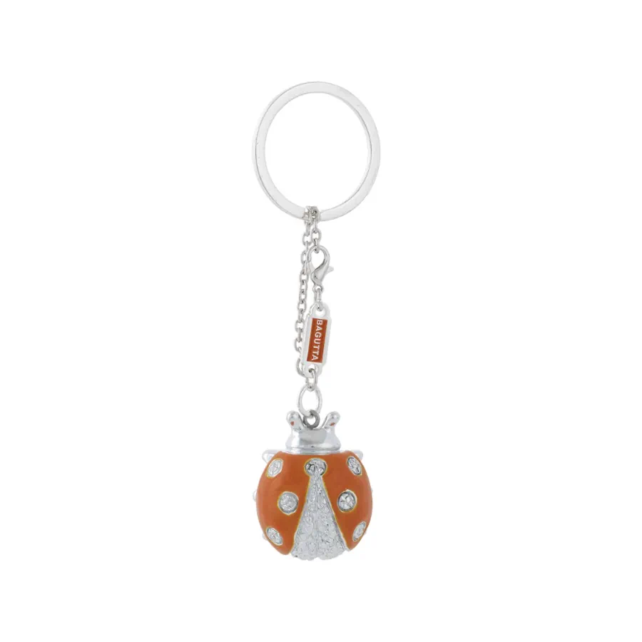 Bagutta portachiavi catenella con coccinella arancio 2209 02 AR