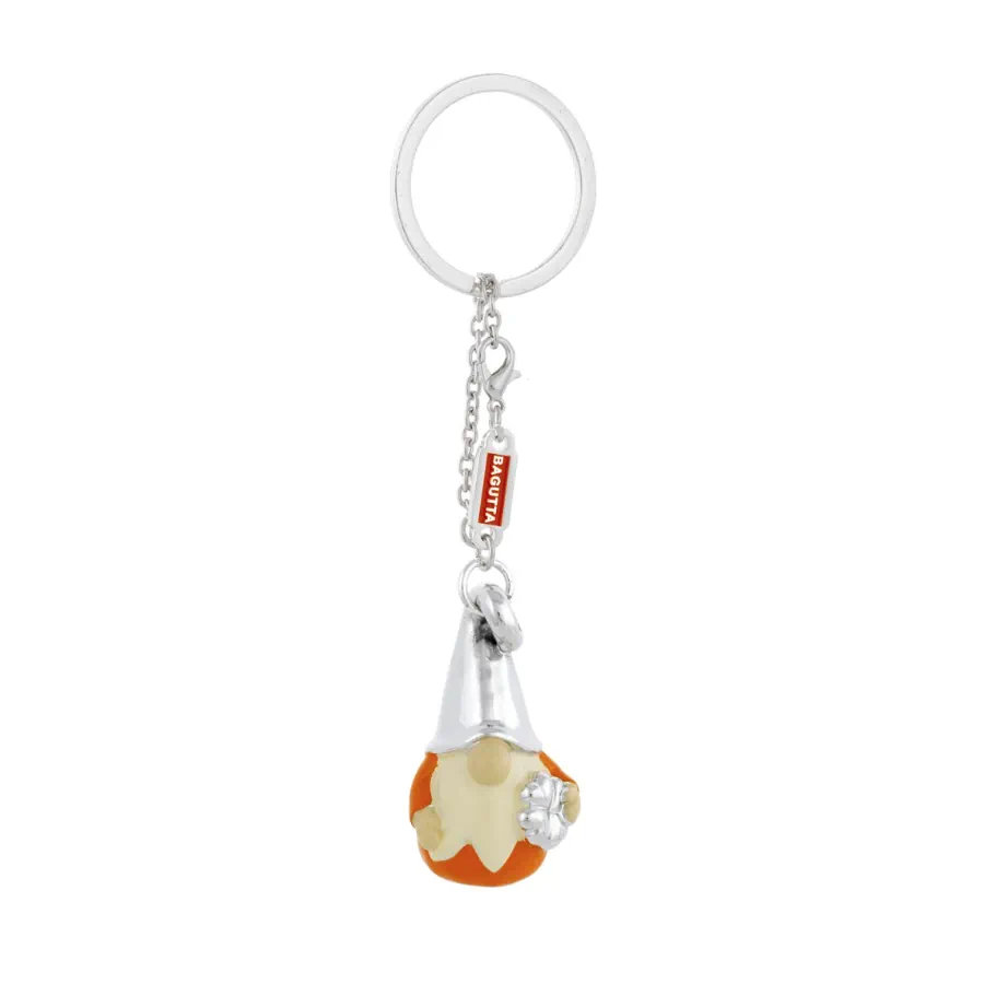 Bagutta portachiavi catenella gnomo arancio 2210 02 AR