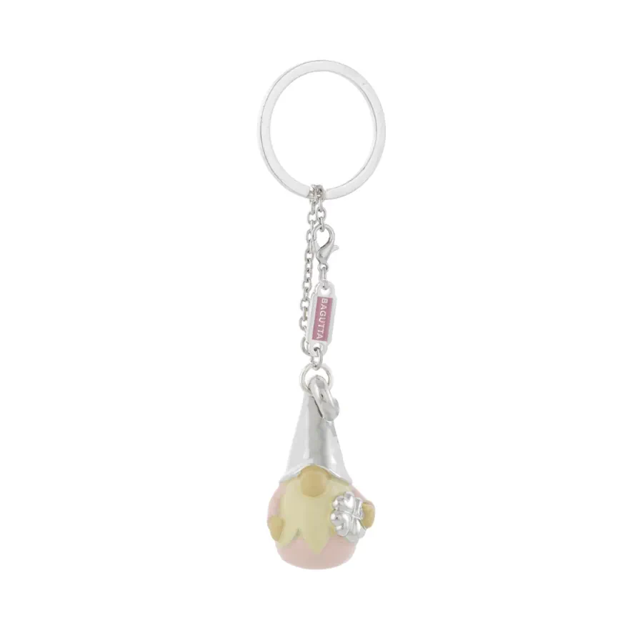 Bagutta portachiavi catenella gnomo rosa 2210 02 RS