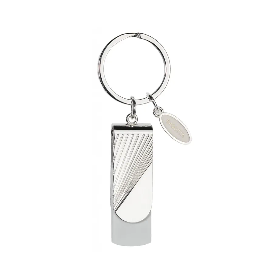 Bagutta portachiavi con memoria usb 16gb bianco 2069 03 BI