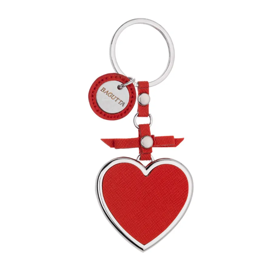 Bagutta portachiavi cuore con fiocco rosso 2231 03 RO