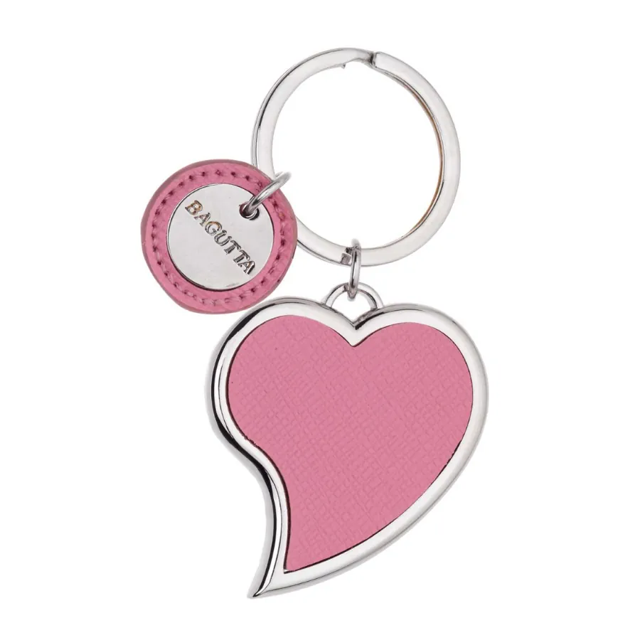 Bagutta portachiavi cuore piegato rosa 2231 02 RS