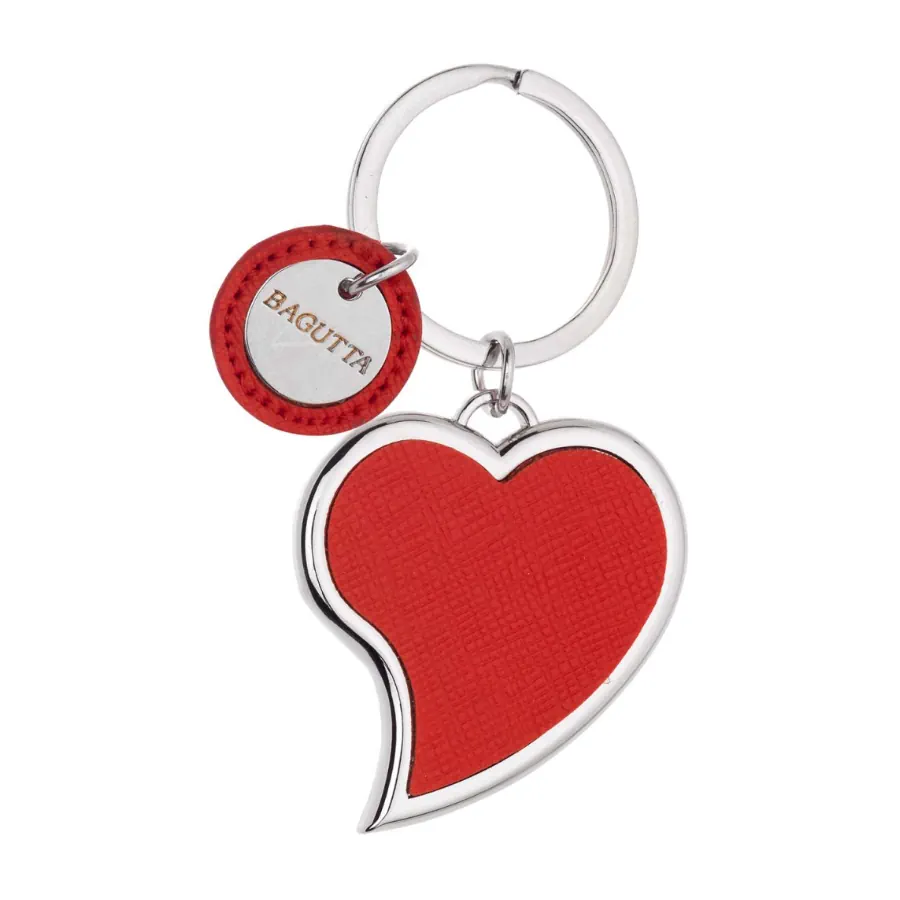 Bagutta portachiavi cuore piegato rosso 2231 02 RO
