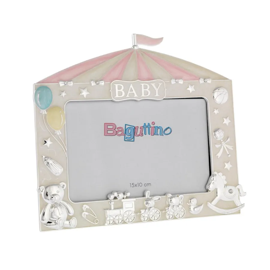 Bagutta portafoto circo 10x15 rosa B 4225 R