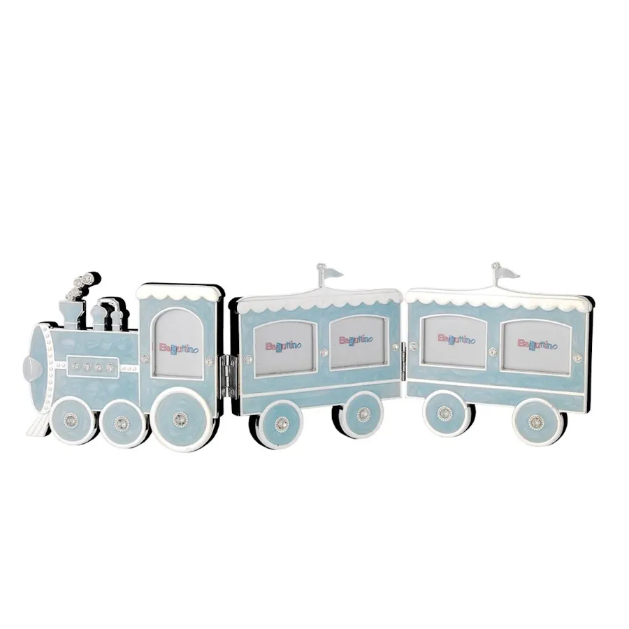 Bagutta portafoto trenino multiplo 31x11 azzurro B 4227 A