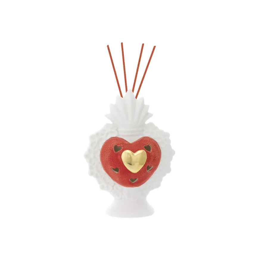 Bagutta sacro cuore diffusore con led bianco & rosso 2220 19 RO