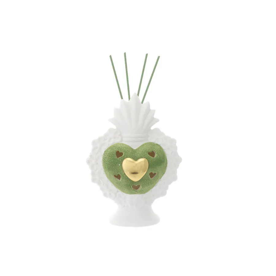 Bagutta sacro cuore diffusore con led bianco & verde 2220 19 VE