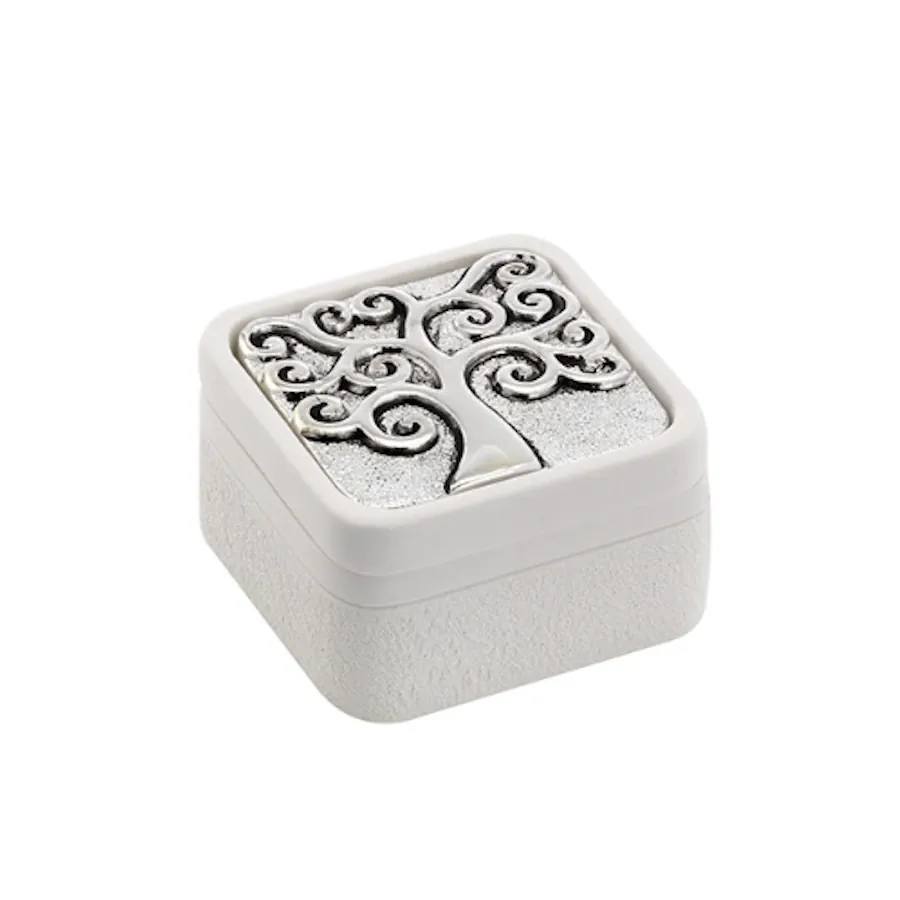 Bagutta scatolina quadrata con decoro albero 2063 03 P