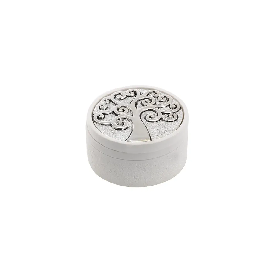 Bagutta scatolina tonda d. 7,5 con decoro albero 2063 01 G