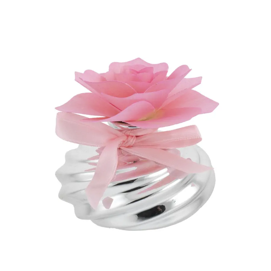 Bagutta sfera bassa con diffusore rosa in legno rosa 2216 01 RS