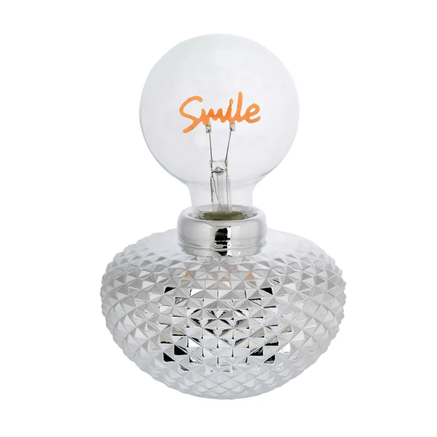 Bagutta sfera bassa nido d'ape con lampada d. 95 smile 2239 01 S