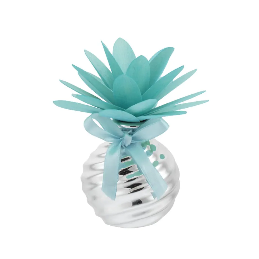 Bagutta sfera con diffusorie dalia stilizzata azzurro 2215 02 AZ