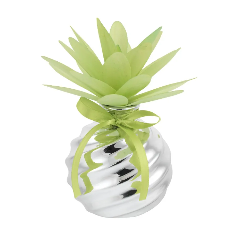 Bagutta sfera con diffusorie dalia stilizzata in legno verde 2215 03 VE