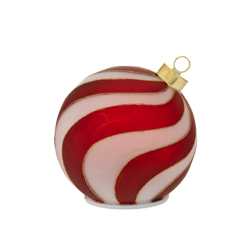 Bagutta sfera d. 15 obliqua girevole con led rossa N 8687 05