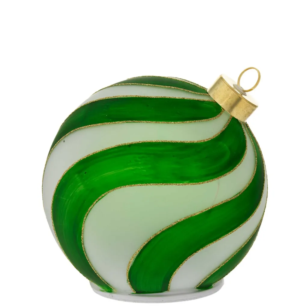 Bagutta sfera d. 15 obliqua girevole con led verde N 8687 07