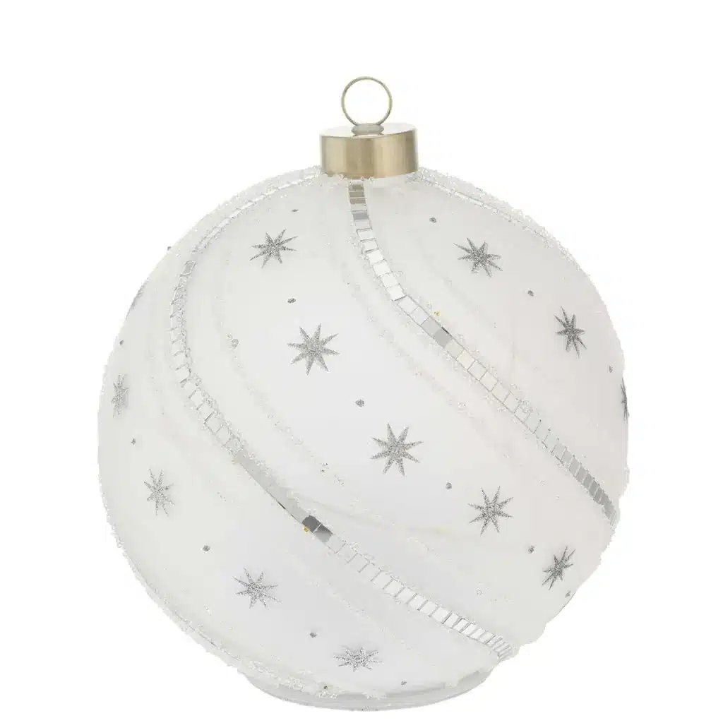 Bagutta sfera d. 18 girevole con led argento N 8687 10