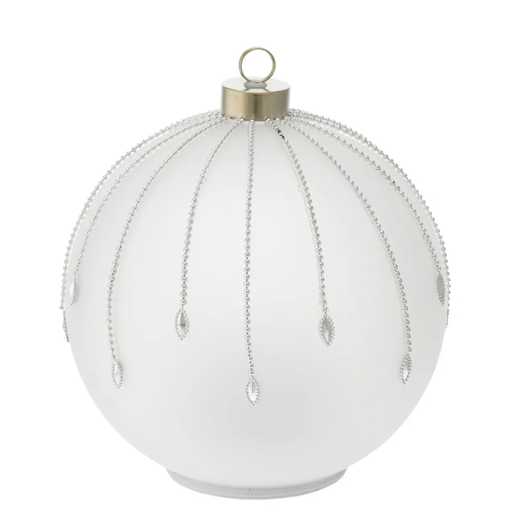 Bagutta sfera d. 18 obliqua girevole con led argento N 8687 02