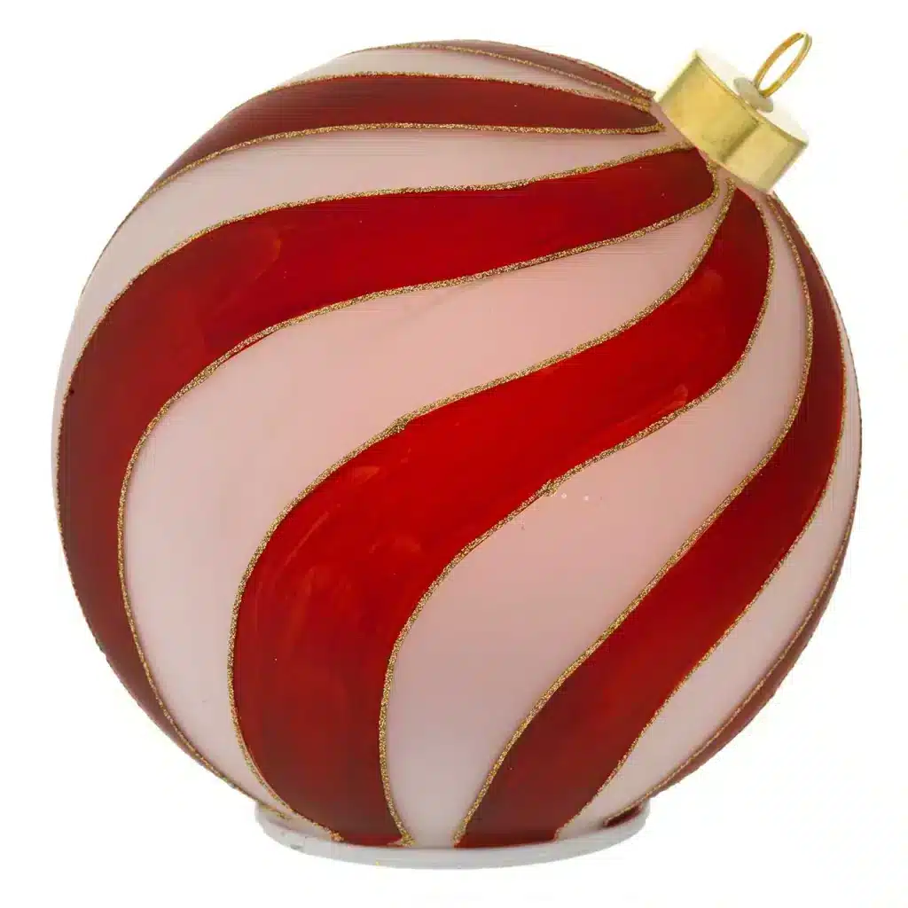 Bagutta sfera d. 18 obliqua girevole con led rossa N 8687 06