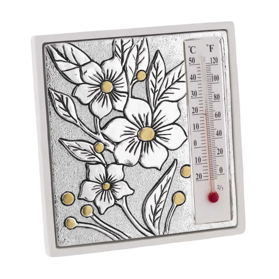 Bagutta termometro quadrato con anemone 2245 03
