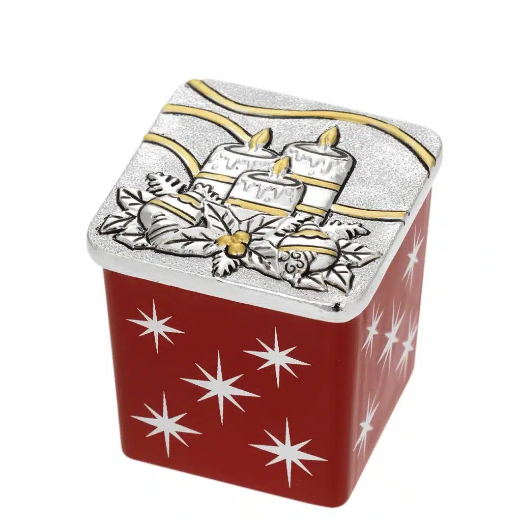 Bagutta vasetto candela profumata coperchio argentato N 8653 02