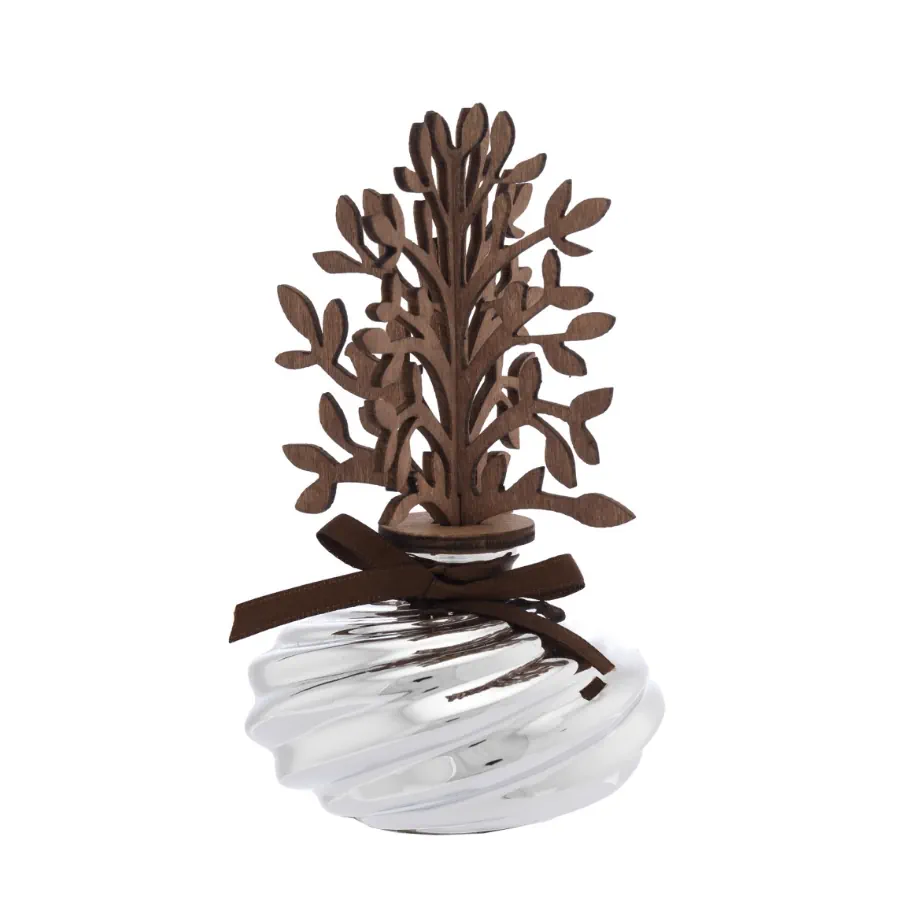 Bagutta vasetto torciglione d. 8 con diffusore in legno stilizzato 2085 02 P