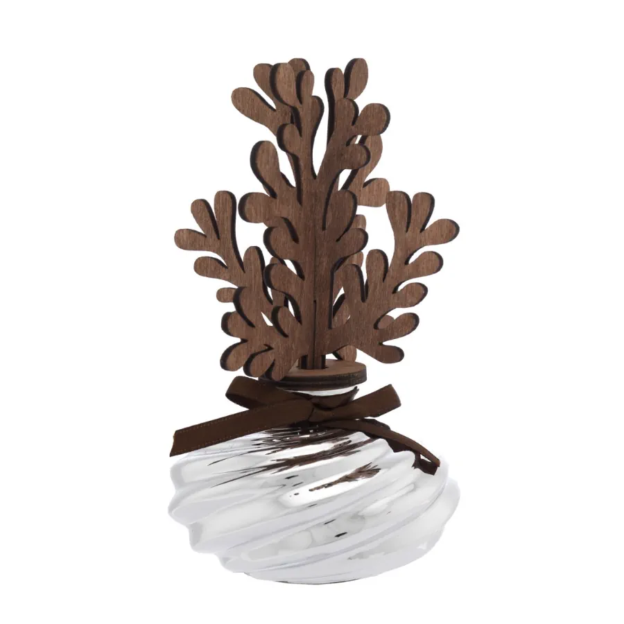 Bagutta vasetto torciglione d. 8 con diffusore in legno stilizzato 2085 04 P