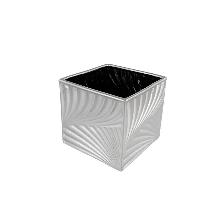 Bagutta vaso argentato ventagli L 7061 01