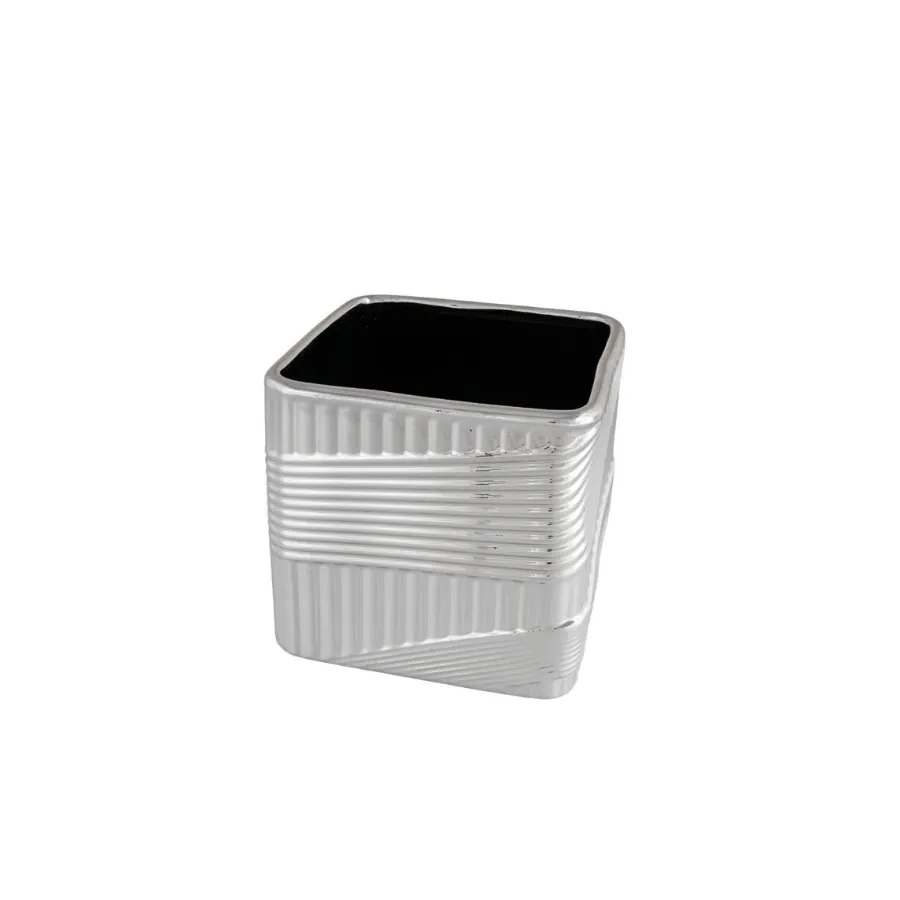 Bagutta vaso base quadra argentato L 7059 01