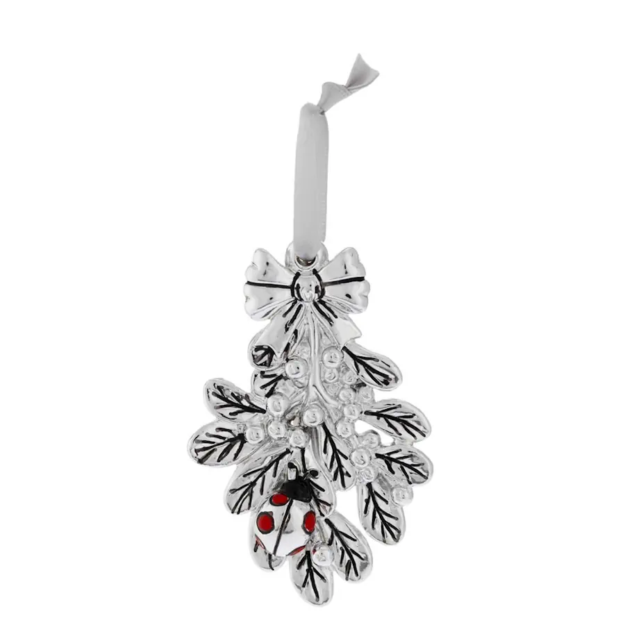 Bagutta vischio argento con coccinella N 8662 06