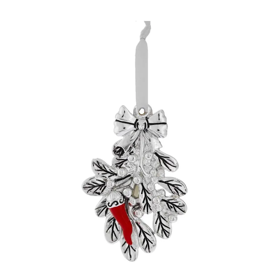 Bagutta vischio argento con cornino N 8662 07