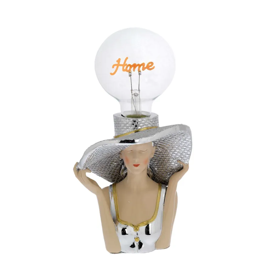 Bagutta viso di donna con lampada home 2241 01 H