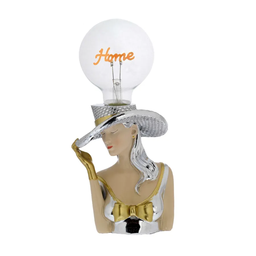 Bagutta viso di donna con lampada home 2241 02 H