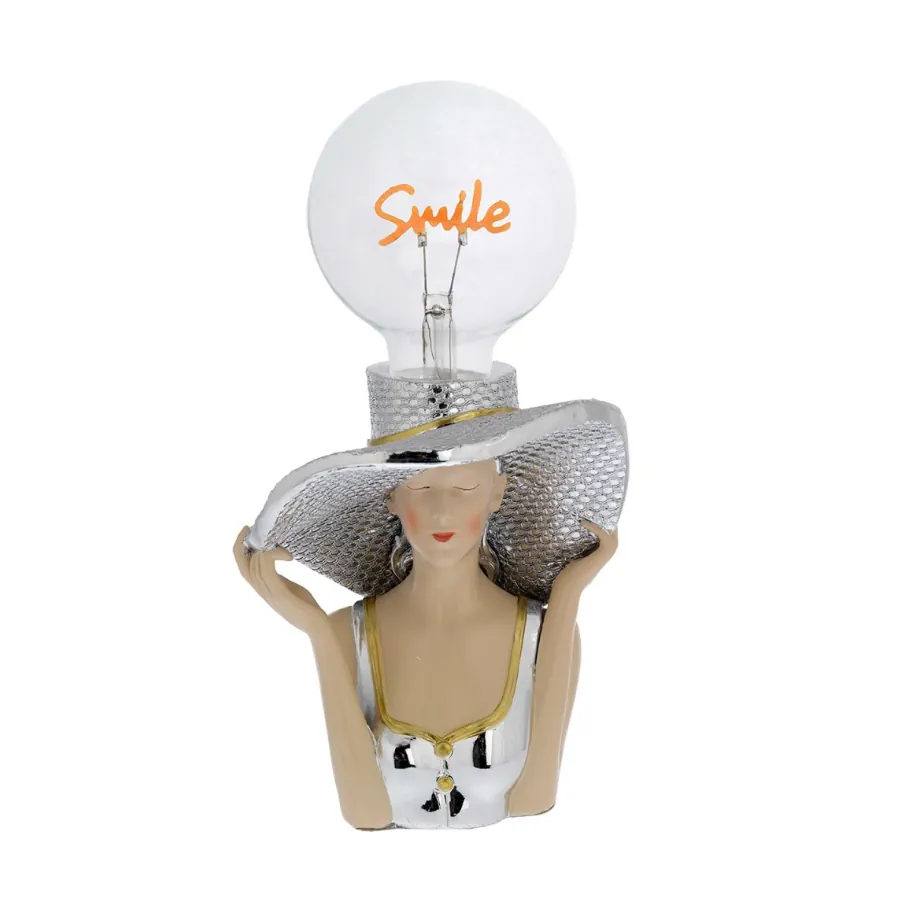 Bagutta viso di donna con lampada smile 2241 01 S