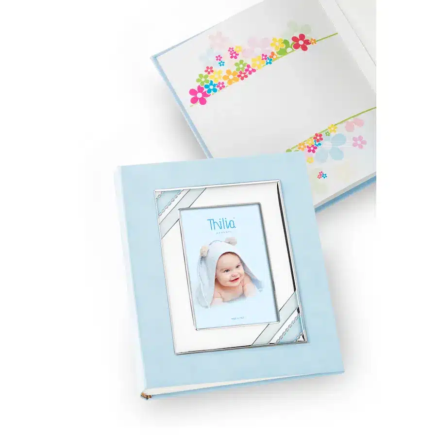 Thilia album con cornice 20x25 celeste 454404
