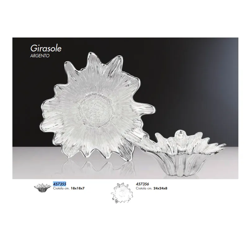 Thilia ciotola d.18 h7 argento girasole 457355